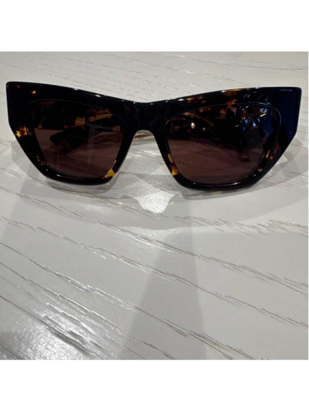 Women's Bottega Veneta Cat Eye Sunglasses One Size Brown Gold